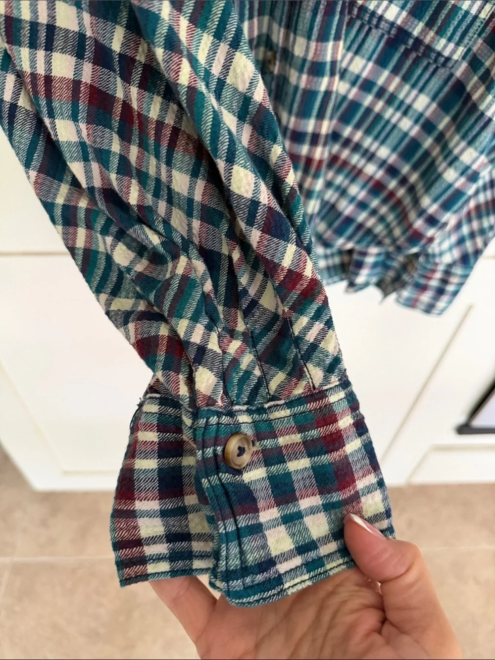 Free People casual plaid